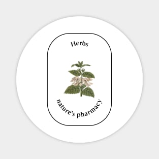 herbs nature's pharmacy Magnet